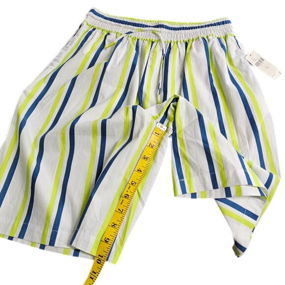 Anthropologie Boxy Bermuda Shorts Striped Tie Waist Cotton Beachy Size XS NWT - Picture 5 of 10